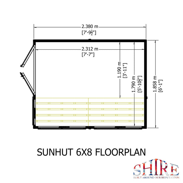 Shire Sun Hut 6x8 Potting Shed - Best Shed