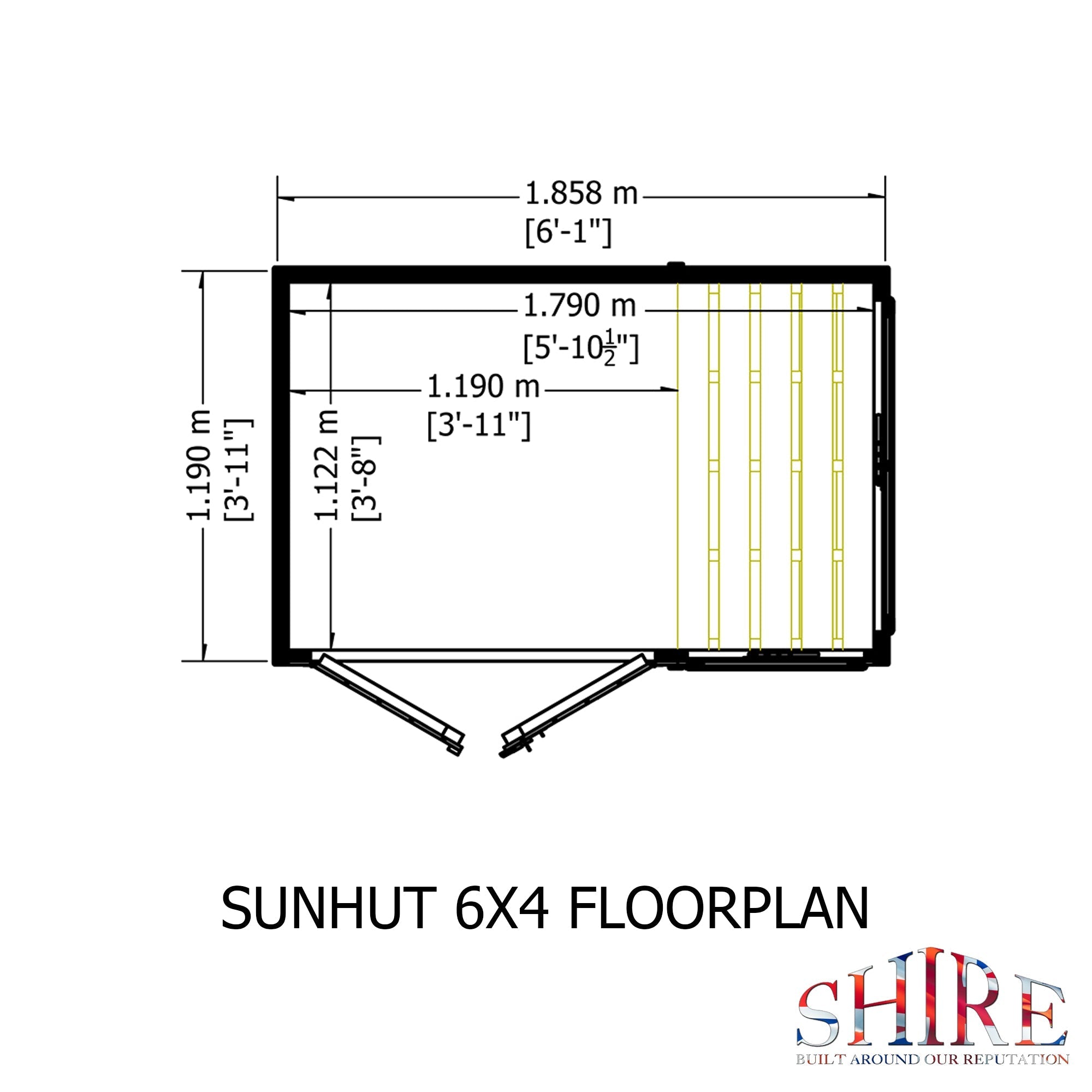 Shire Sun Hut  6x4 Potting Shed - Best Shed