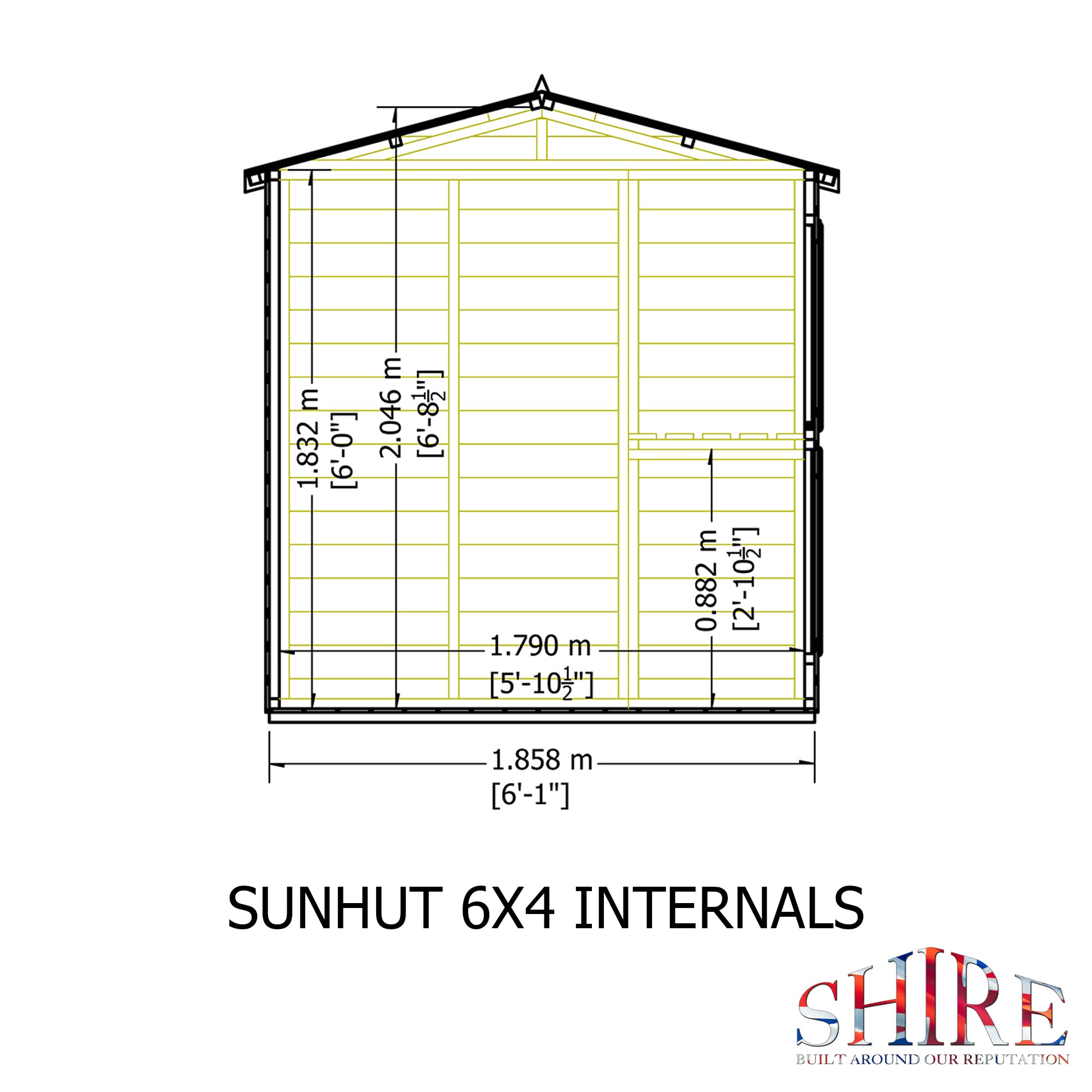 Shire Sun Hut  6x4 Potting Shed - Best Shed