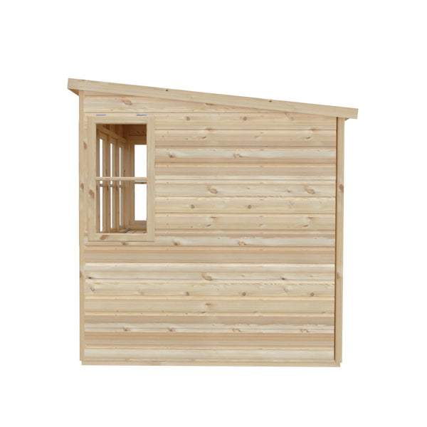 6x6 Sun Pent Potting Shed Style A 6x6 Single Door 12mm Shiplap