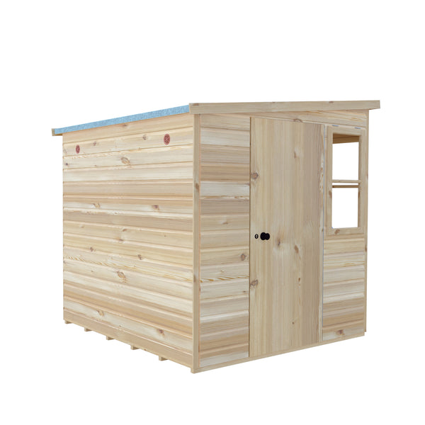 6x6 Sun Pent Potting Shed Style A 6x6 Single Door 12mm Shiplap
