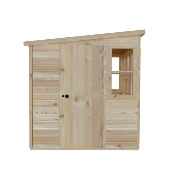 6x6 Sun Pent Potting Shed Style A 6x6 Single Door 12mm Shiplap