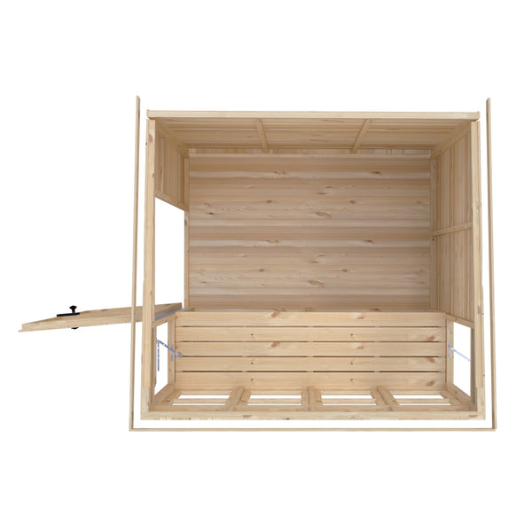 6x6 Sun Pent Potting Shed Style A 6x6 Single Door 12mm Shiplap