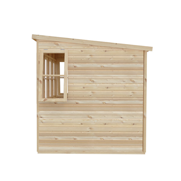 6x6 Sun Pent Potting Shed Style A 6x6 Single Door 12mm Shiplap