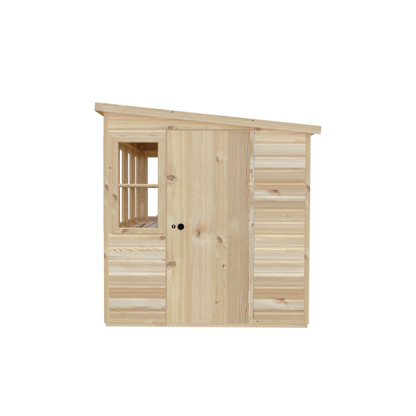 6x6 Sun Pent Potting Shed Style B Single Door 12mm Shiplap