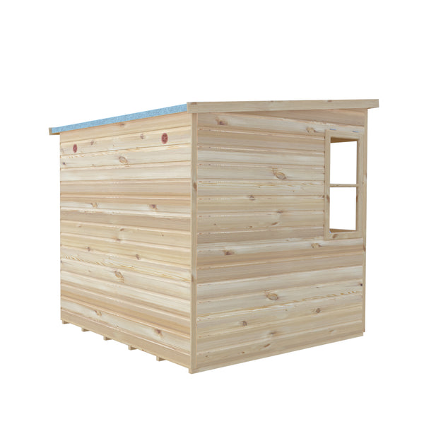 6x6 Sun Pent Potting Shed Style B Single Door 12mm Shiplap