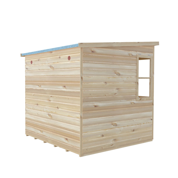 6x6 Sun Pent Potting Shed Style B Single Door 12mm Shiplap