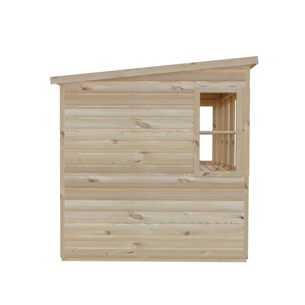 6x6 Sun Pent Potting Shed Style B Single Door 12mm Shiplap
