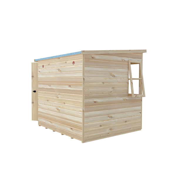 6x6 Sun Pent Potting Shed Style B Single Door 12mm Shiplap