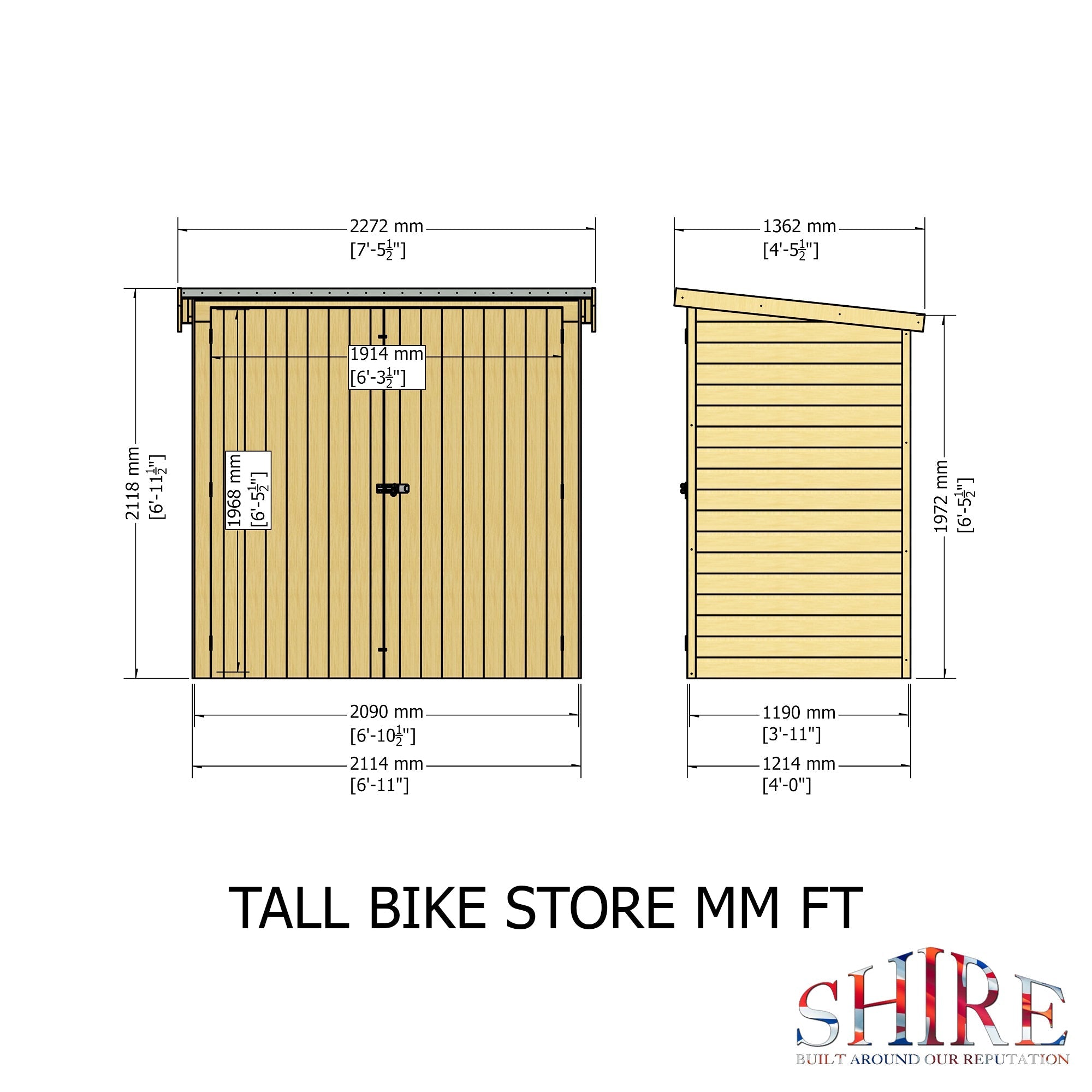 Shire Tall Bike Store - Best Shed