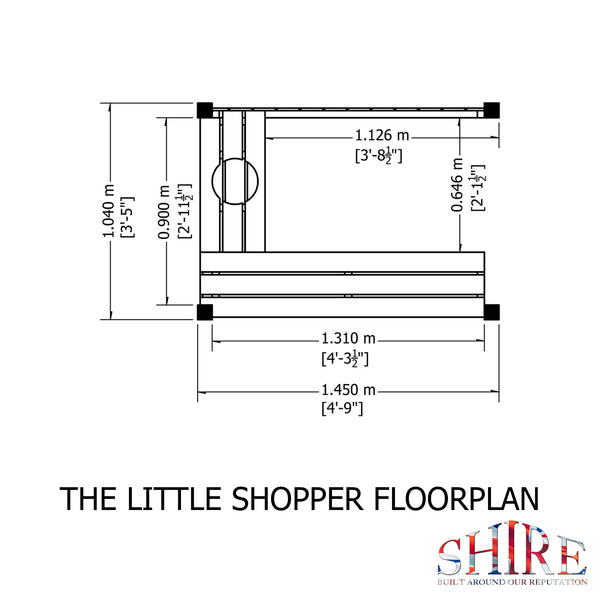 Shire 5x3 Little Shopper Children's Playhouse