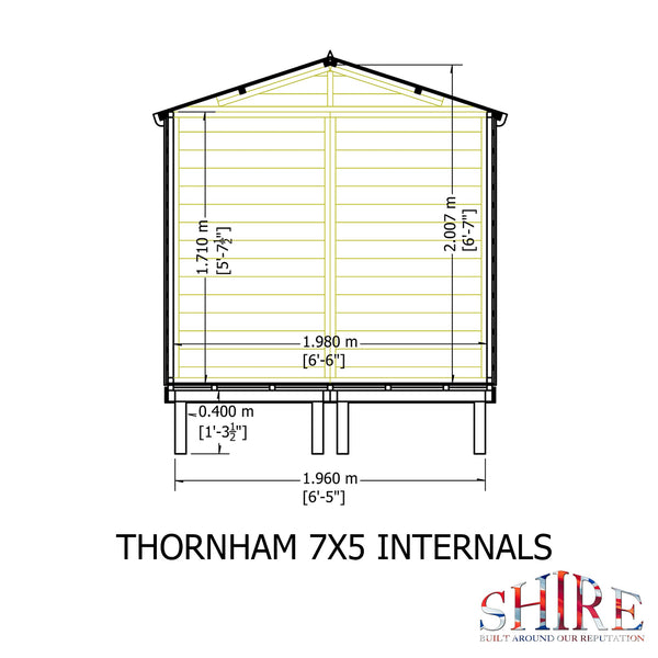 Shire Thornham Beachhut Summerhouse with verahdah - Best Shed