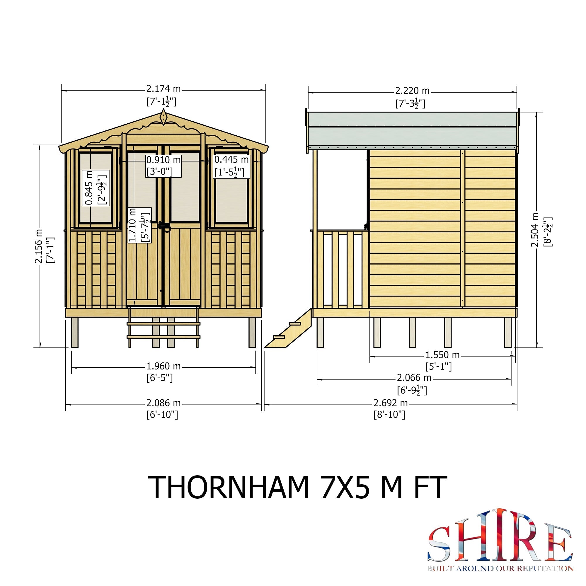 Shire Thornham Beachhut Summerhouse with verahdah - Best Shed