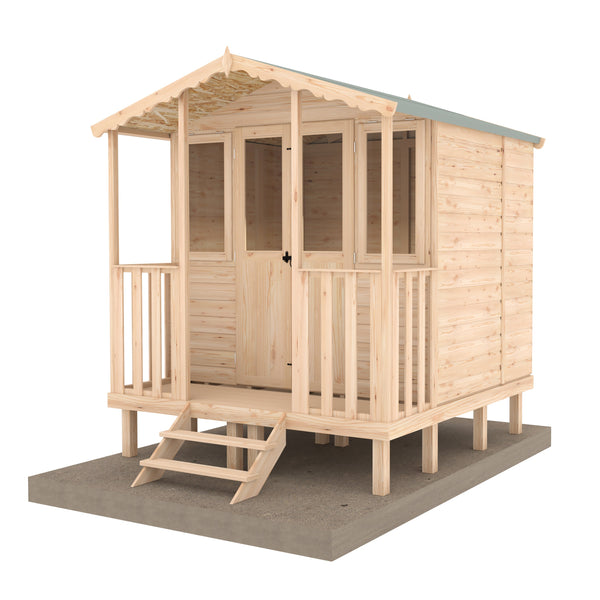 Shire Thornham Beachhut Summerhouse with verahdah - Best Shed