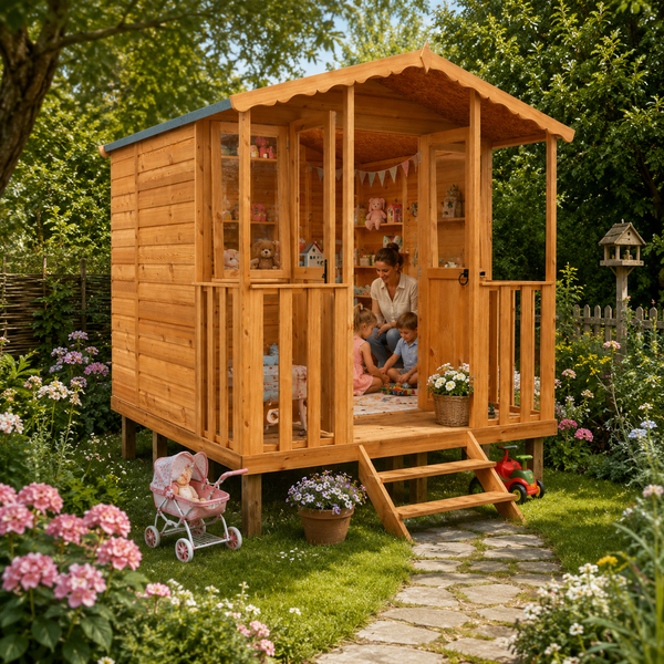 Shire Thornham Beachhut Summerhouse with verahdah