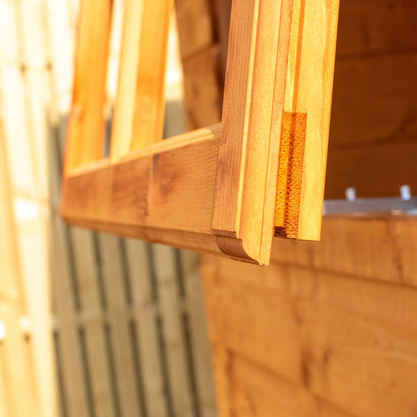 Shire Corner Shed 7x7 12mm interlock Clad wooden Shed - Best Shed