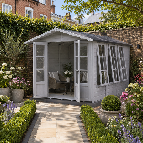 Shire Westminster & Verandah 13x7 12mm interlock Clad wooden Summerhouse
