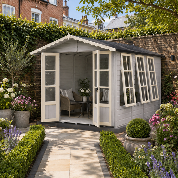 Shire Westminster & Verandah 13x7 12mm interlock Clad wooden Summerhouse