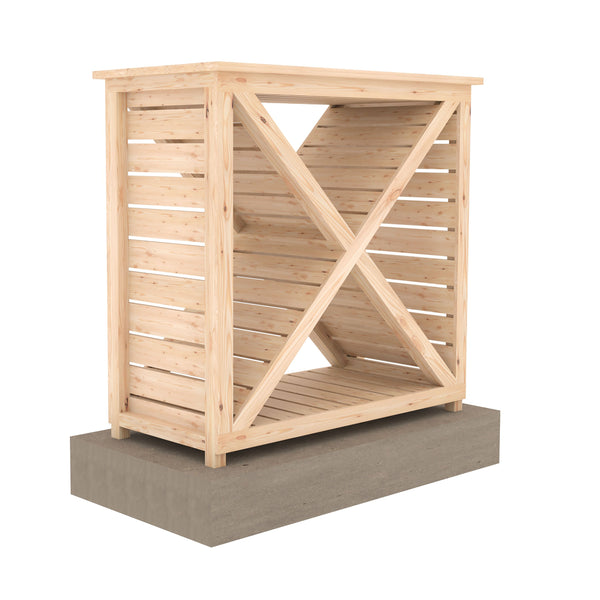 Shire Woodlowe Cross Log Store - Best Shed