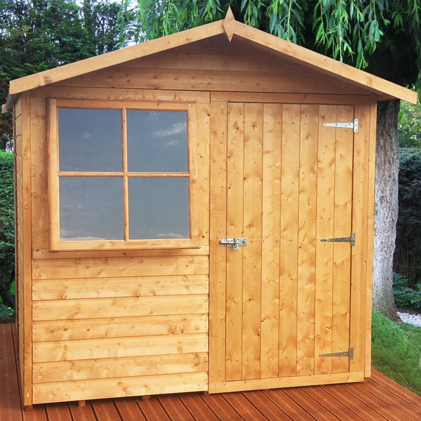 Shire Abri 7x7 12mm interlock Clad wooden Shed