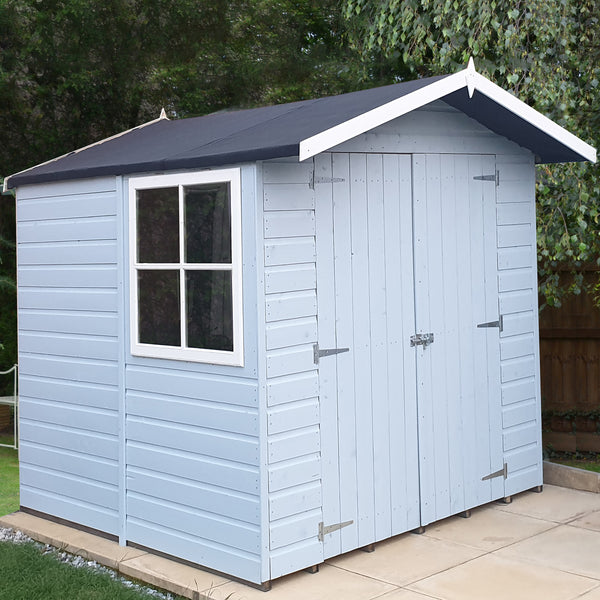 Shire Alderney 7x7 12mm interlock Clad wooden Shed