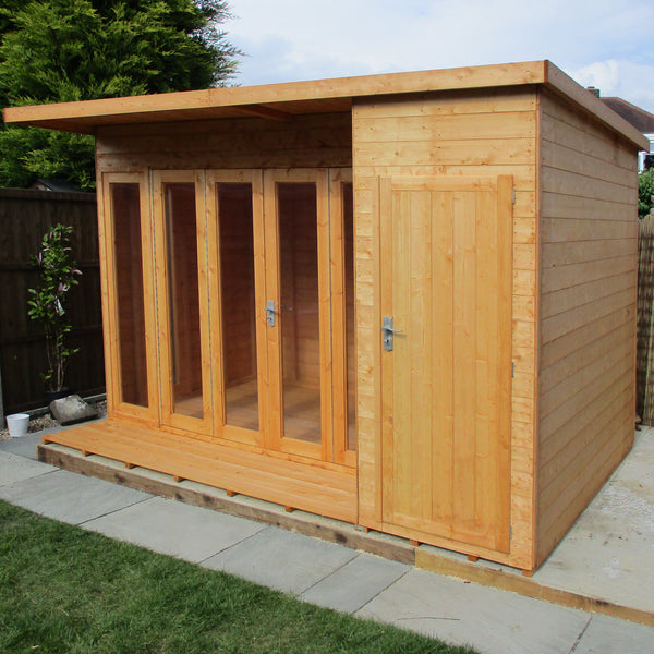 Aster 12x8 Right Hand Storage and Summerhouse 12mm Shiplap