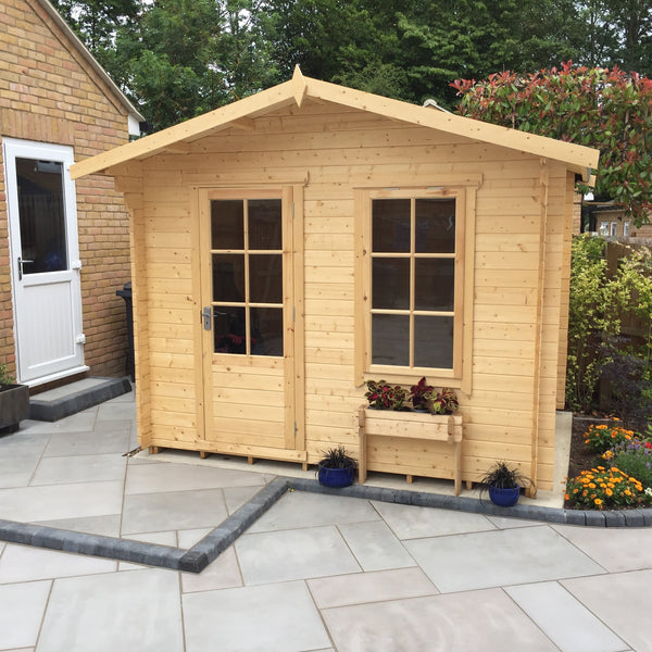 Shire 12x10 bucknells log cabin 28mm Cladding - Best Shed