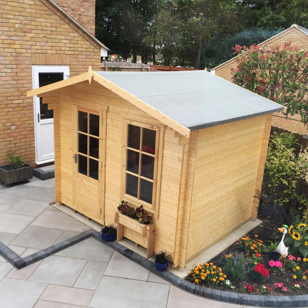 Shire 10x10 bucknells log cabin 28mm Cladding - Best Shed