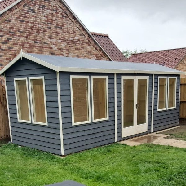 20x8 insulated Garden Studio Office with double doors - Best Shed
