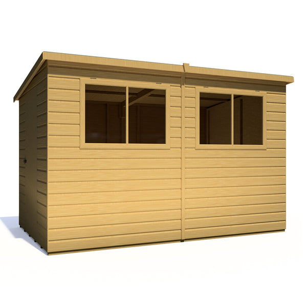 Caldey Single Door 10x6 style A 12mm Shiplap  Garden Shed