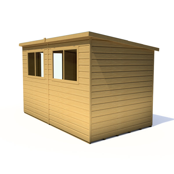 Caldey Single Door 10x6 style A 12mm Shiplap  Garden Shed