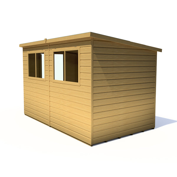 Caldey Single Door 10x6 style A 12mm Shiplap  Garden Shed