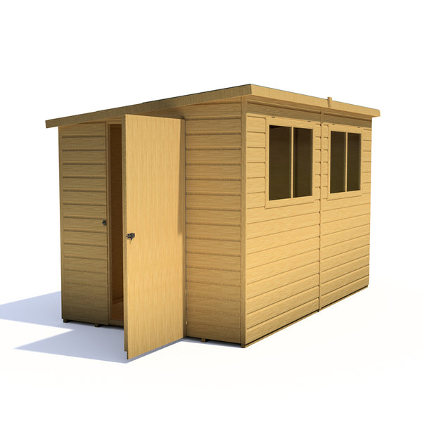 Caldey Single Door 10x6 style A 12mm Shiplap  Garden Shed