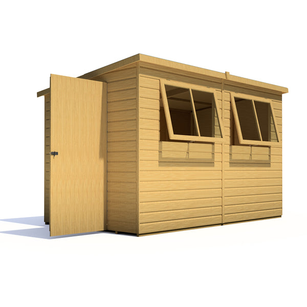 Caldey Single Door 10x6 style A 12mm Shiplap  Garden Shed