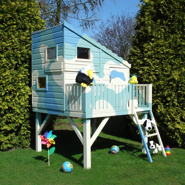 Shire Command Post on Platform 6x4 Childrens Playhouse with 12mm Shiplap cladding - Best Shed