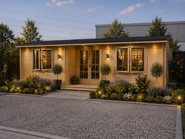 Shire Elveden 10x20 mulitroom log cabin 44mm Cladding