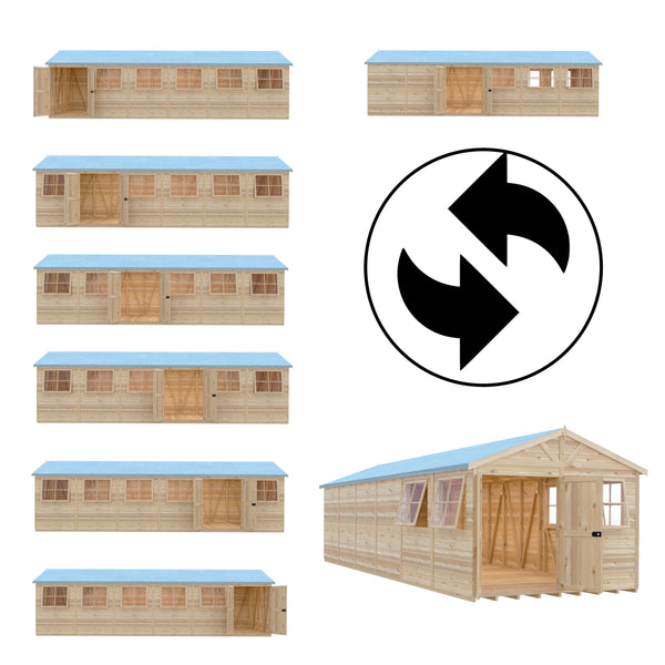Mammoth 12x12 Double Door 12mm Shiplap Garden Shed