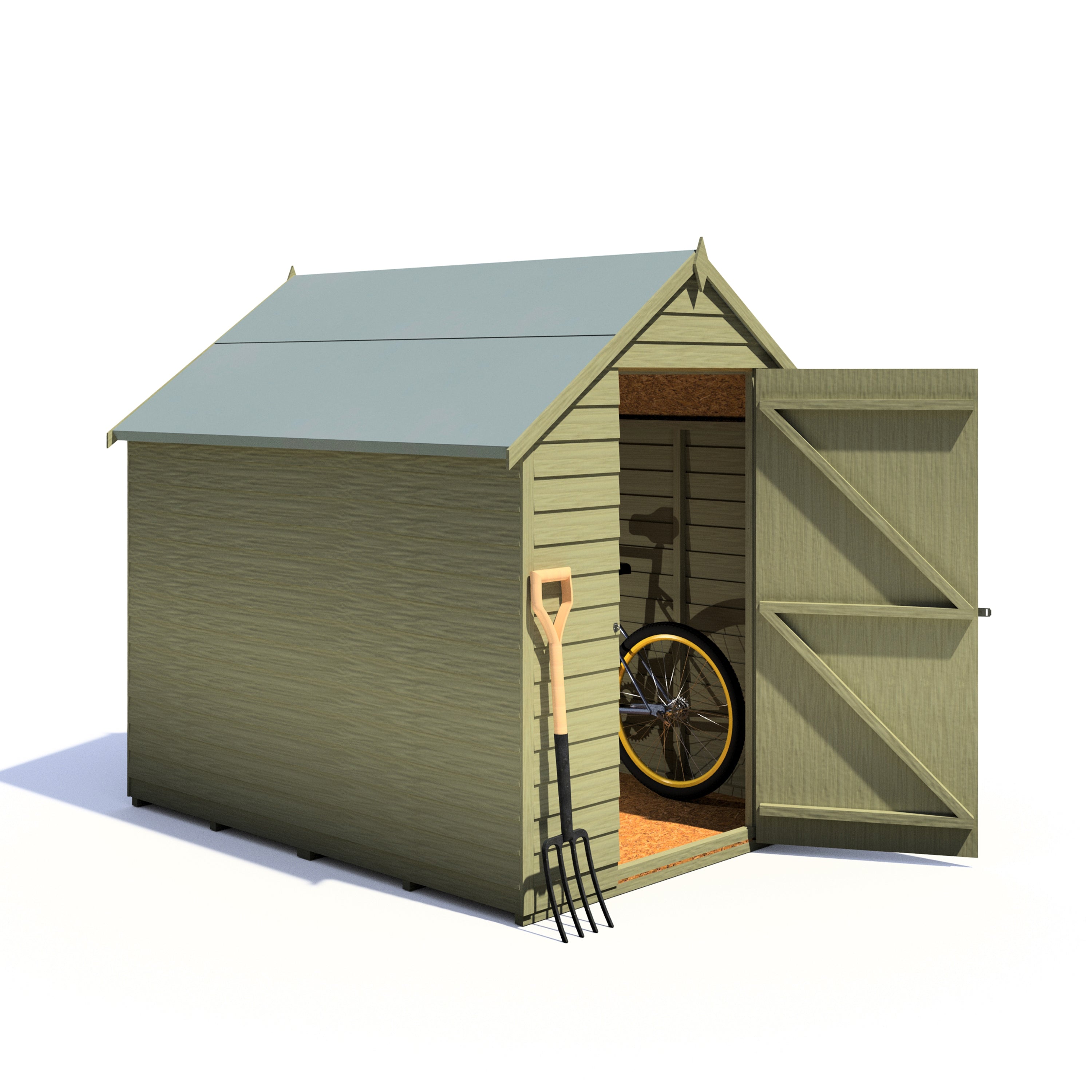 Shire Overlap 7x5   Economy Pressure Treated Storage Shed - Best Shed
