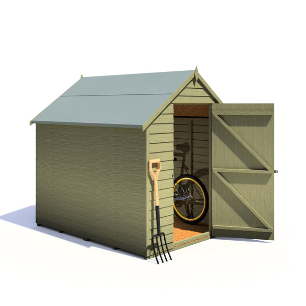 Shire Overlap 7x5   Economy Pressure Treated Storage Shed - Best Shed