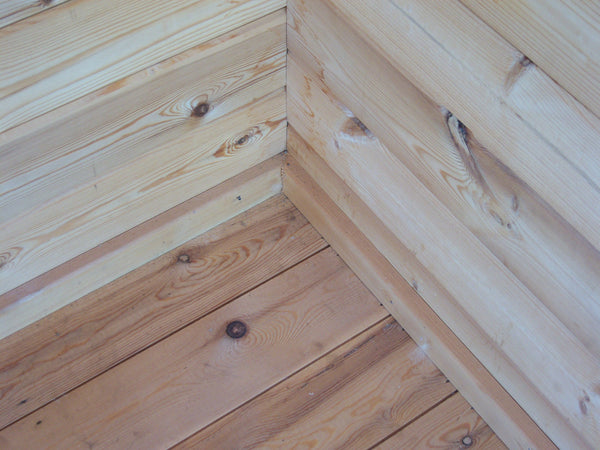 Shire Rowney Corner Log Cabin 28mm interlock cladding - Best Shed