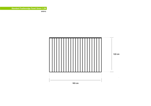 Featheredge Fence Panel by Grange 1.2m